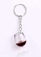 Red Wine Keyring