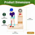 Golf Bottle Opener with Swinging Man