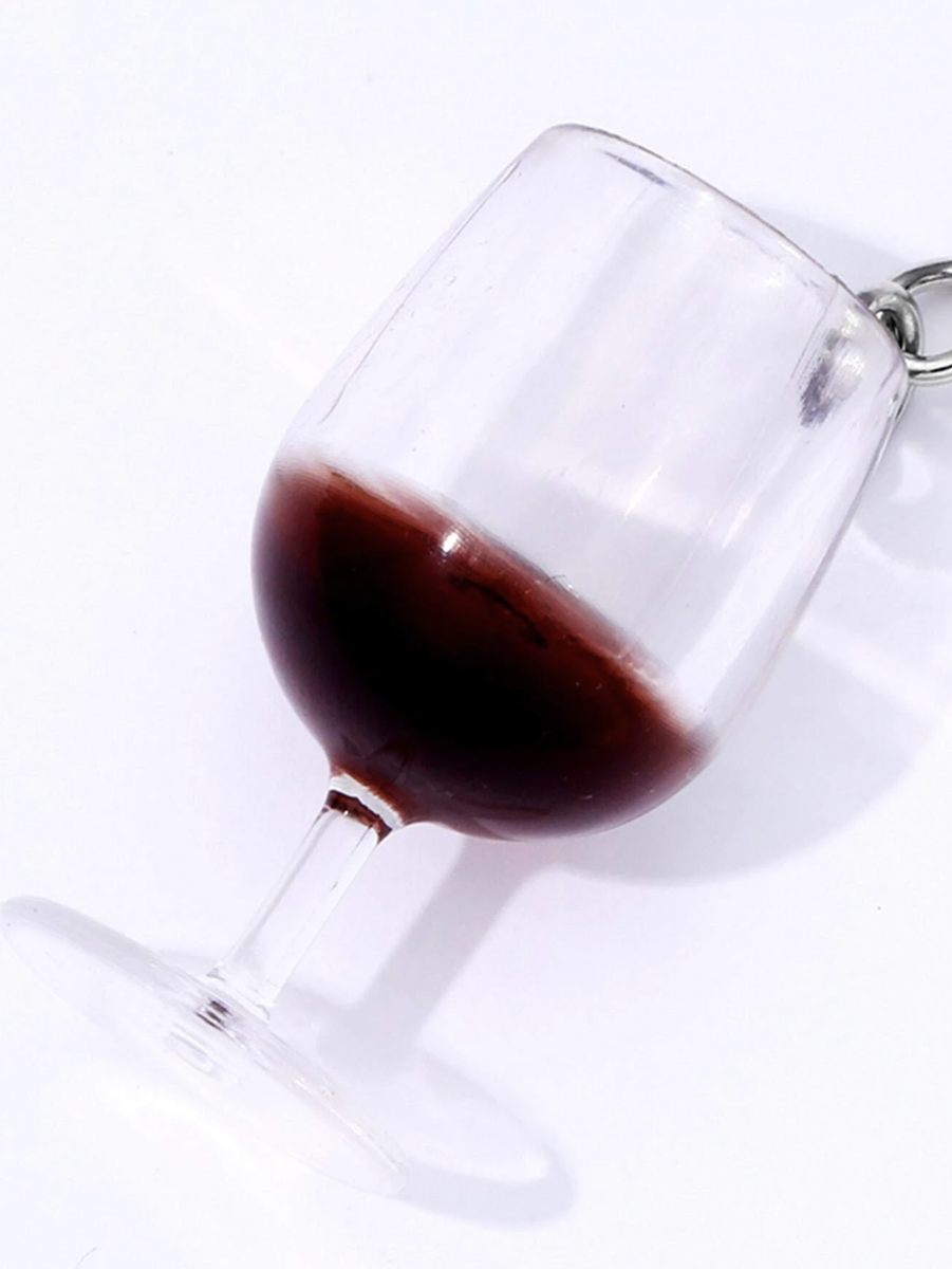 Red Wine Keyring