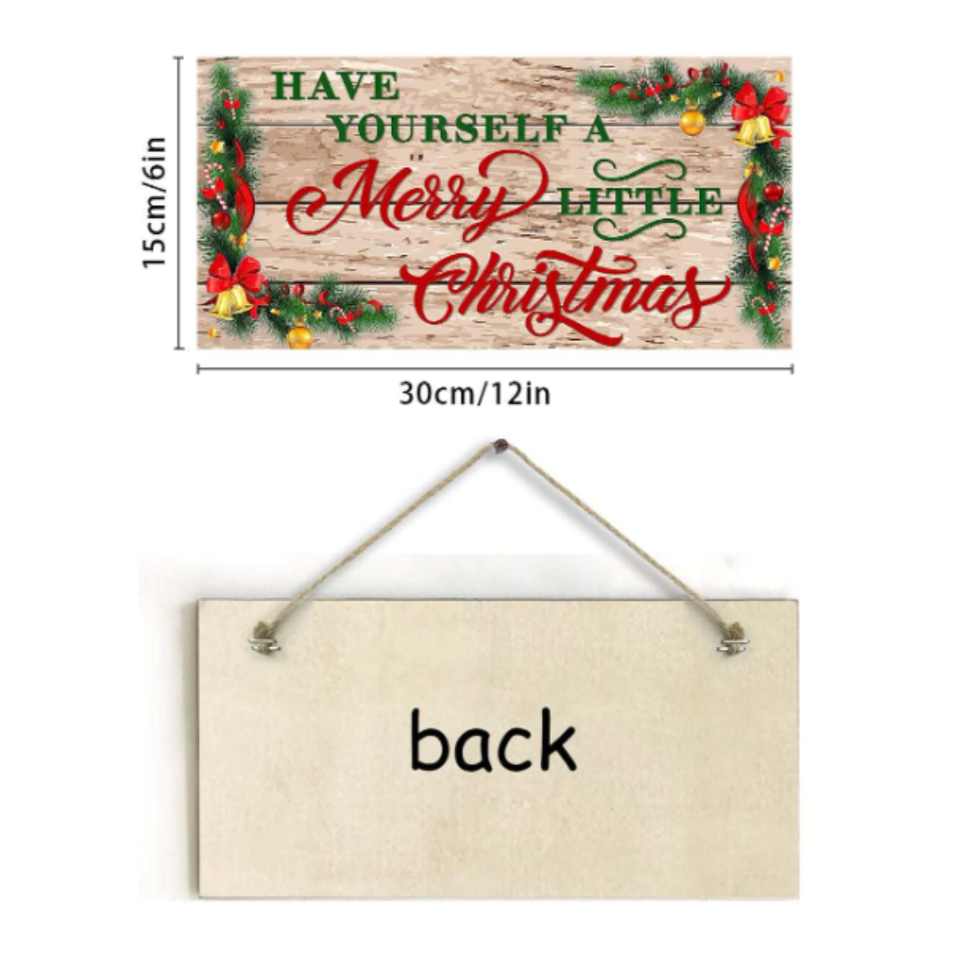Cabs - Xmas Wooden Sign Ornaments - Merry Christmas