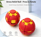 Suitable for Kids Adults, Push Spin Fidget Stress Relief Ball Toy