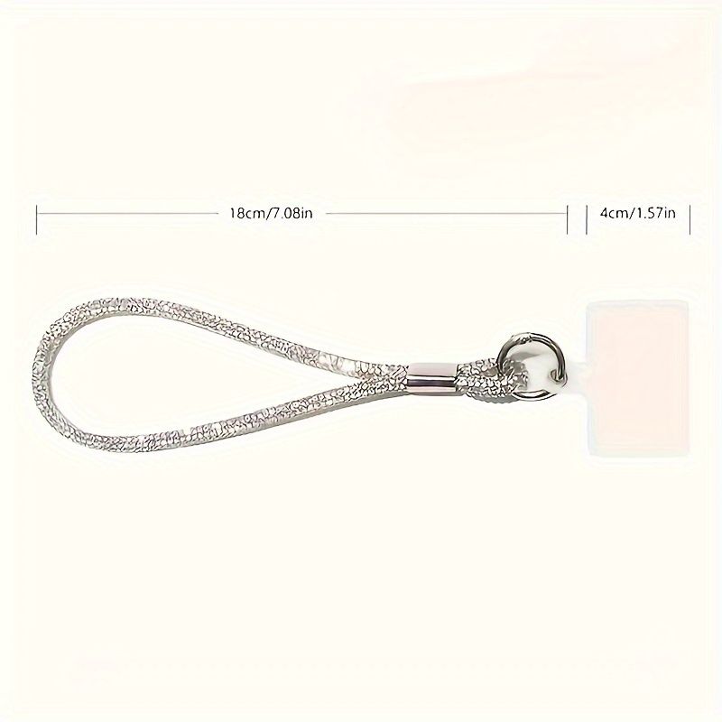 Silver Rhinestone Phone Lanyard - Universal