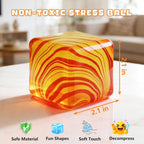 Swirl Stress Ice Cube Squishy Toy,Slow Rising Fidget Toy for Anxiety Relief