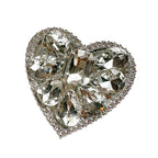 Rhinestone Decor Heart-Shaped Phone Socket