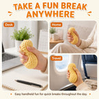 2 Pieces Vilico Peanut Squishy Toys,Slow Rising Squeeze Sensory Stress Toys
