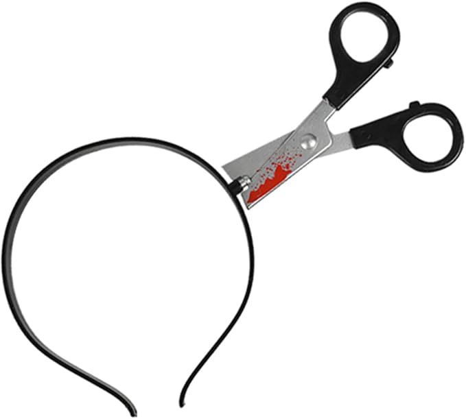 Halloween Bloody Scissors Headband