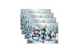 Christmas Placemats - Snowman - 4Pieces