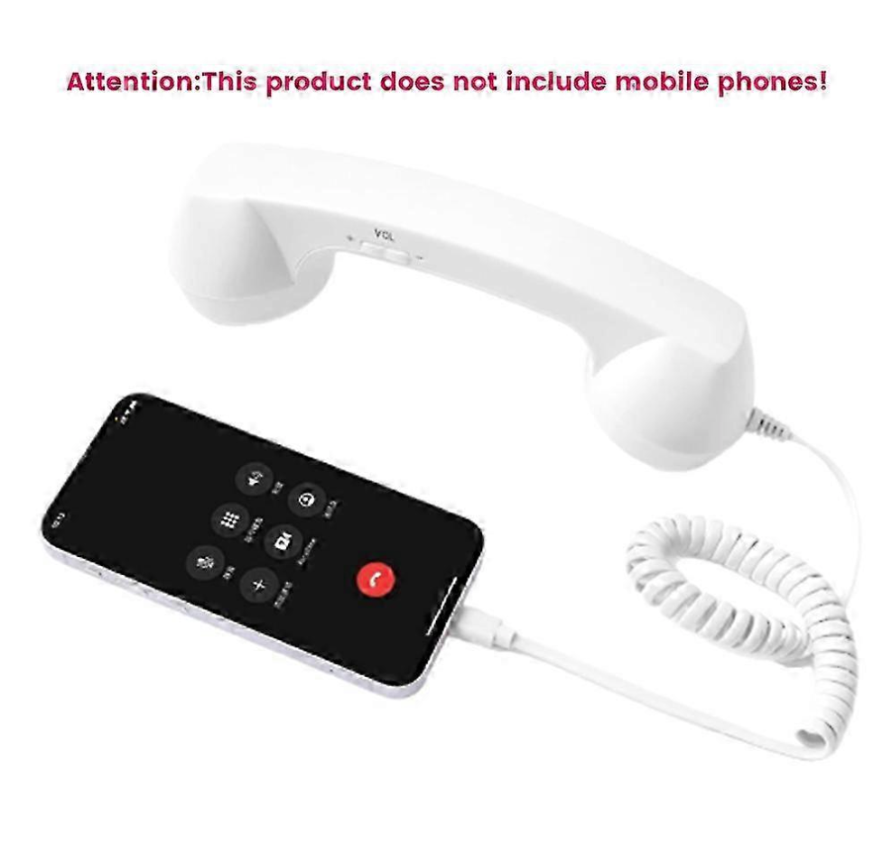 Retro Wired Handset-Type C- White