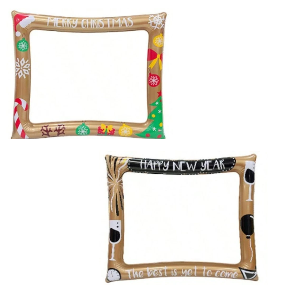 2 sided Christmas Inflatable Photo Frame Prop For Selfie
