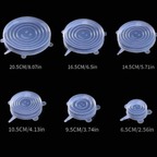 Cabs - Reusable and Durable Stretchable Lids - Clear
