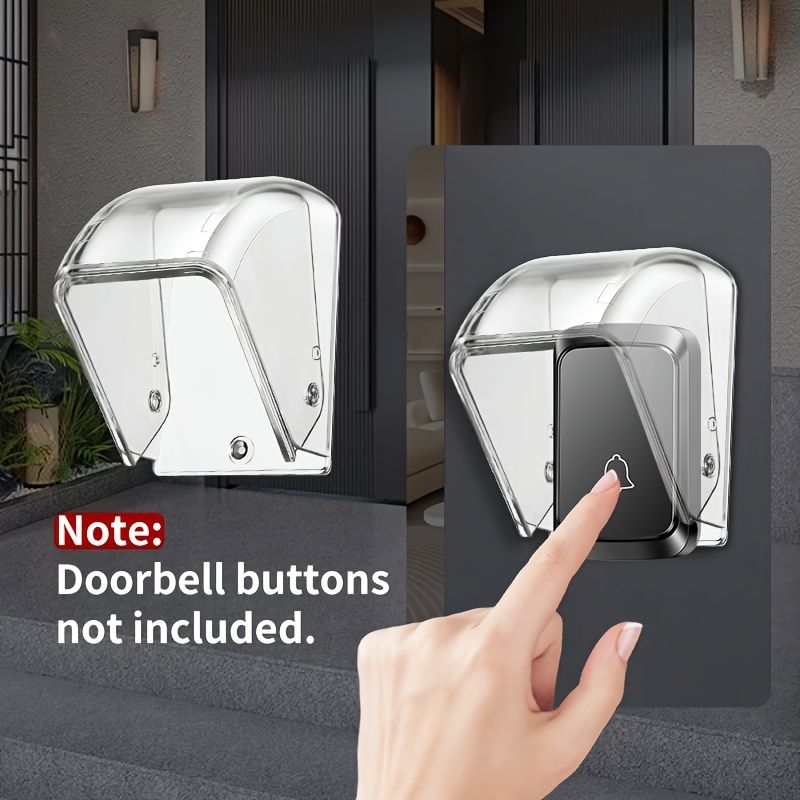 Transparent Rainproof Wireless Doorbell Cover
