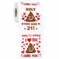1pc 21st Birthday Novelty Toilet Paper Roll