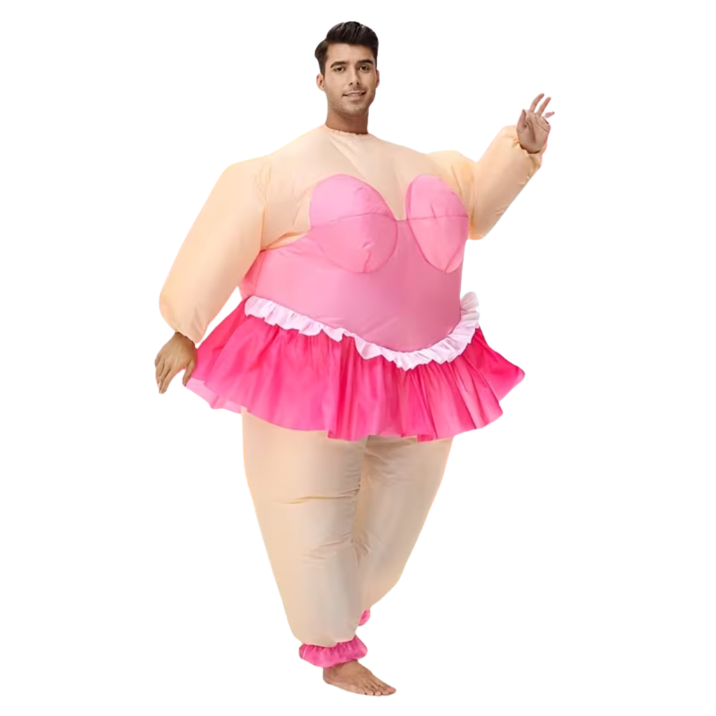 Halloween Adult Pink Sumo Inflatable Costume