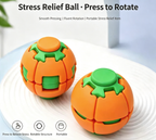 Suitable for Kids Adults, Push Spin Fidget Stress Relief Ball Toy