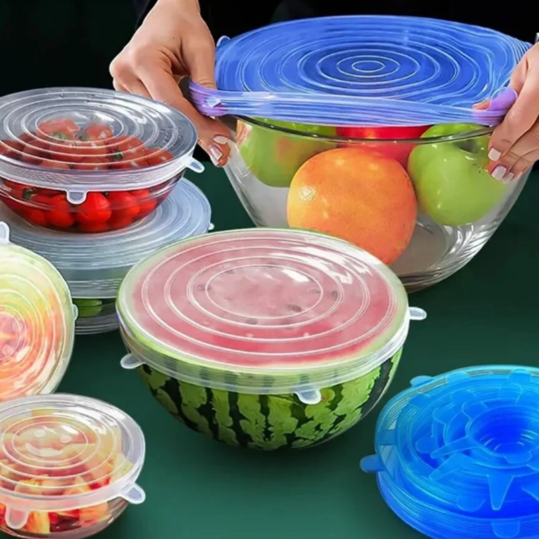 Cabs - Reusable and Durable Stretchable Lids - Clear