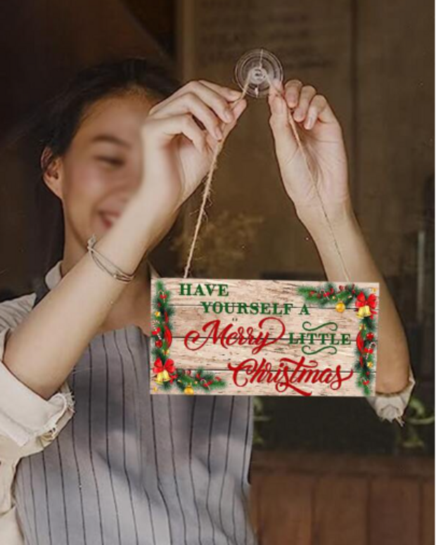 Cabs - Xmas Wooden Sign Ornaments - Merry Christmas