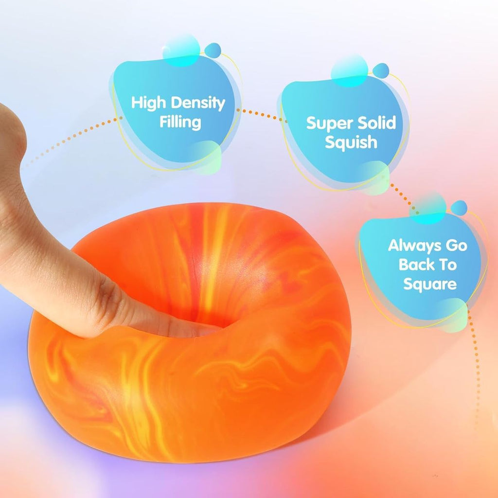 Swirl Stress Ice Cube Squishy Toy,Slow Rising Fidget Toy for Anxiety Relief