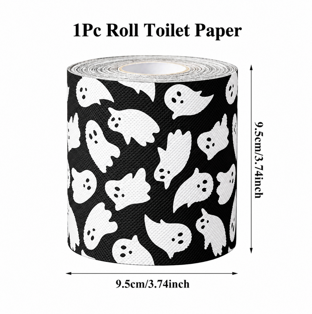 Halloween Ghost Print Novelty Toilet Paper Roll