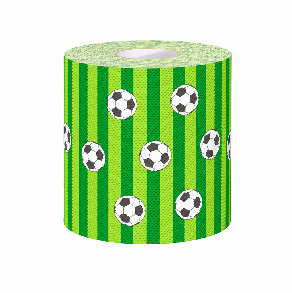 Novelty Soccer Ball Print Toilet Paper Roll