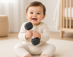 Baby Dumbbell Rattle - Mini Gym Toy for Little Lifters