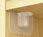 Transparent Adhesive Pegs Shelf Support Clip x 4
