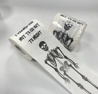 Happy Halloween White Skeleton Toilet Paper