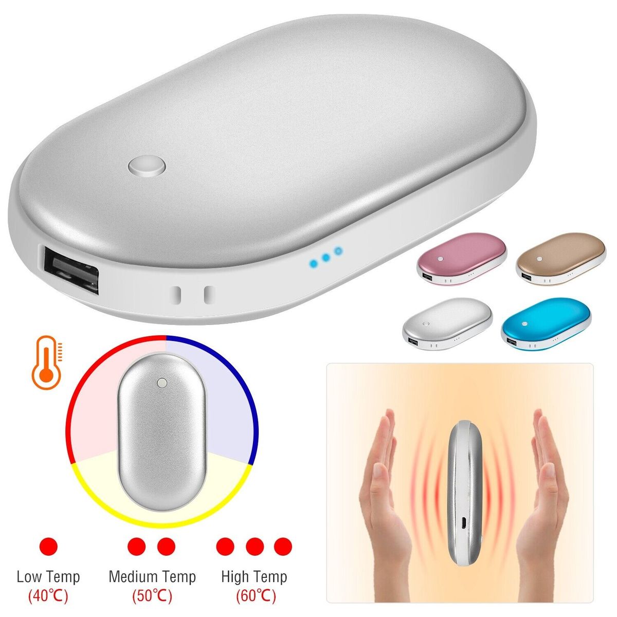 CABS- Hand Warmer Power Bank - Gold
