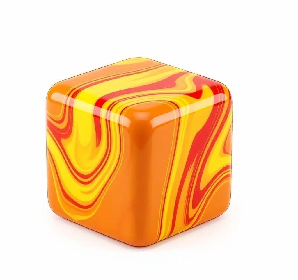 Swirl Stress Ice Cube Squishy Toy,Slow Rising Fidget Toy for Anxiety Relief