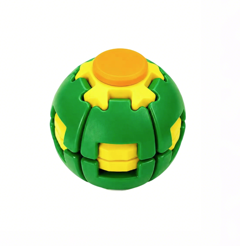 Suitable for Kids Adults, Push Spin Fidget Stress Relief Ball Toy