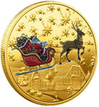 Santas Make a Wish Coin