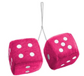 CABS - Large Pink Plush Dice