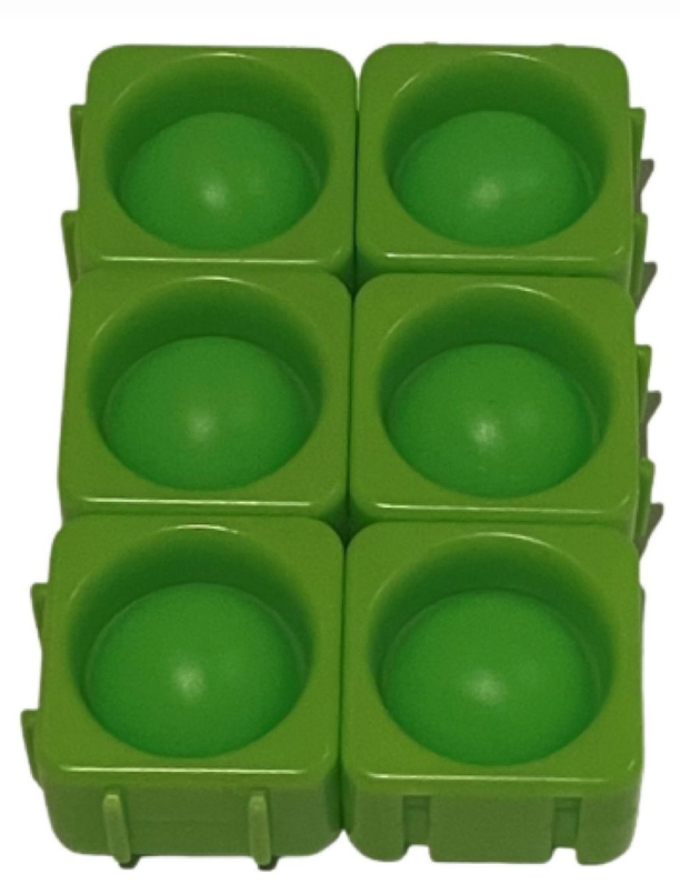 Fidget- Build-a-Pop it - Creative Modular Pop its - White Green