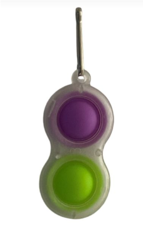 Fidget Simple Dimple Glow in the Dark - Purple n Green