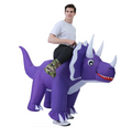 Halloween Ride a Purple Triceratops
