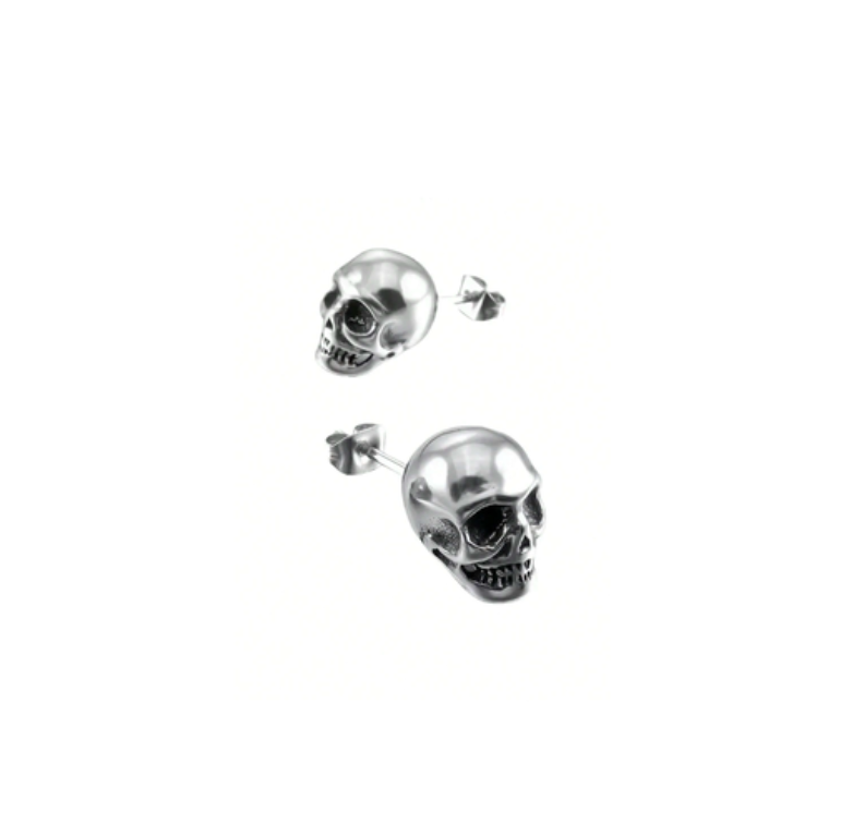 Skull Earrings - Silver