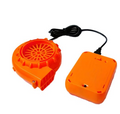 Inflatable Costume Accessories Fan with Battery Box, Battery Not Included - Orange