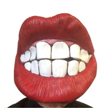 1 piece Funny Prank Attraction Big Red Lips Latex Material