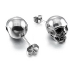 Skull Earrings - Silver