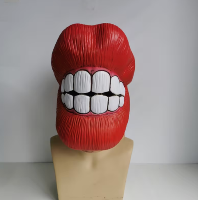 1 piece Funny Prank Attraction Big Red Lips Latex Material