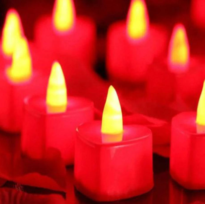 12-Pack Red Flameless LED Candles