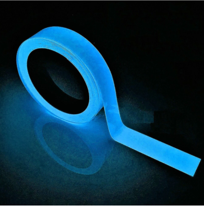 1roll 3m PET Tape, Daily Blue Glow In The Dark Decorative Tape
