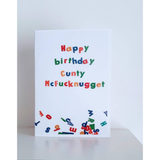 Funny Birthday Card - Happy Birthday Hunty McHuckNugget