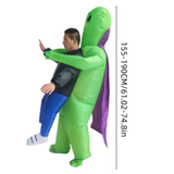 Deep Purple Cape Alien Inflatable Costume