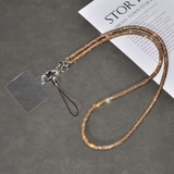 Premium Luxury Full Diamond With Round Buckle Mobile Phone Neck Lanyard