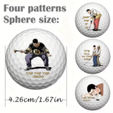 Caiton 4-Pack Funny Golf Balls Gift Set