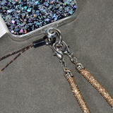 Premium Luxury Full Diamond With Round Buckle Mobile Phone Neck Lanyard