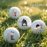 Caiton 4-Pack Funny Golf Balls Gift Set