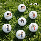 Caiton 4-Pack Funny Golf Balls Gift Set