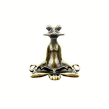 Elegant Metal Frog Incense Holder
