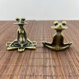 Elegant Metal Frog Incense Holder